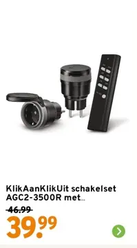 Aanbieding: KlikAanKlikUit schakelset AGC2-3500R