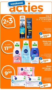 Aanbieding: Nivea reinigingsdoekjes, oog make-up remover of Oral B opzetborstels