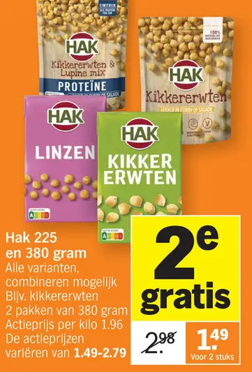 Promotie: Kikkererwten & Lupine mix, Linzen, Kikkererwt