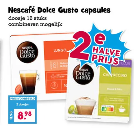 Aanbieding: Dolce Gusto capsules