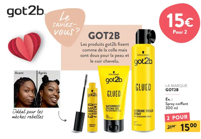 Offre: Spray coiffant