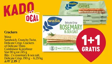 Aanbieding: Wasa Crackers