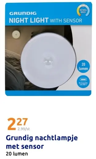 Aanbieding: Nachtlampje met sensor