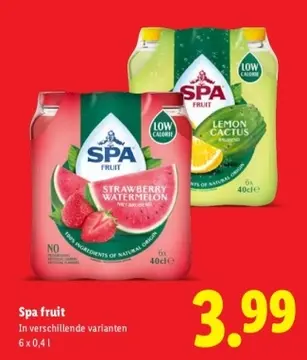 Aanbieding: Spa fruit