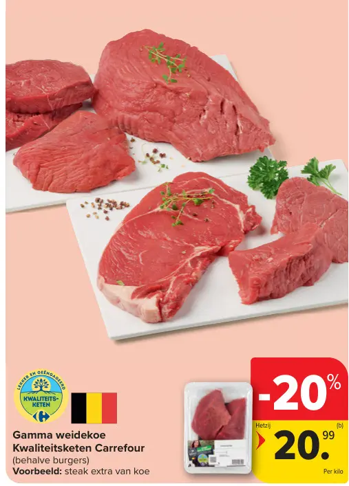 Promotie: Gamma weidekoe Kwaliteitsketen Carrefour