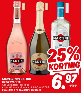 Aanbieding: Martini sparkling of vermouth