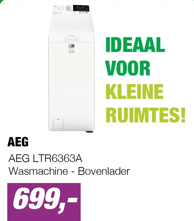 Aanbieding: AEG LTR6363A Wasmachine - Bovenlader