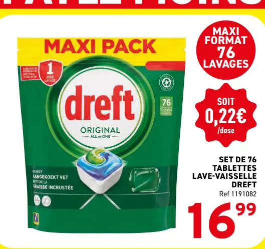 Offre: Dreft Original All in One