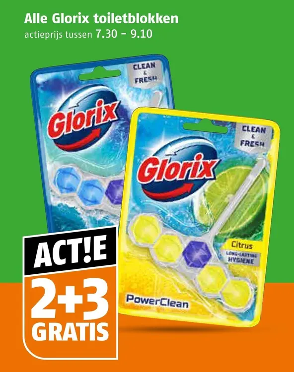 Aanbieding: Glorix toiletblokken