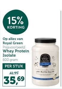 Aanbieding: Royal Green Whey Protein Isolate