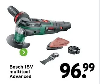 Aanbieding: Bosch 18V multitool Advanced