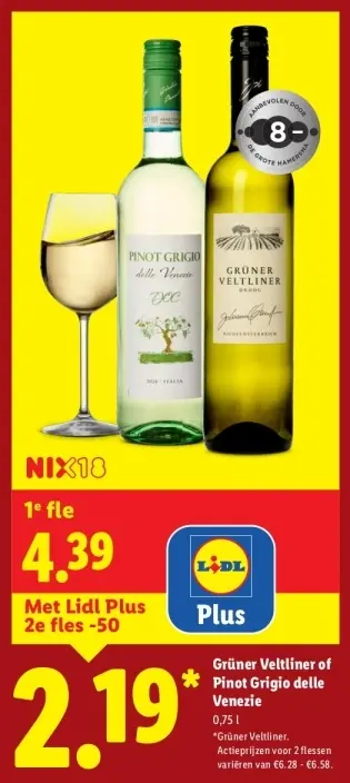 Aanbieding: Grüner Veltliner of Pinot Grigio delle Venezie