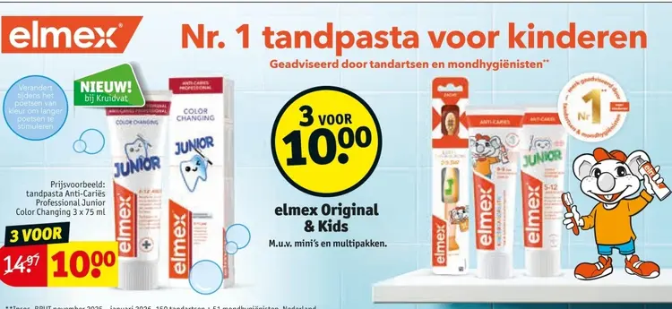 Aanbieding: tandpasta Anti-Cariës Professional Junior 
