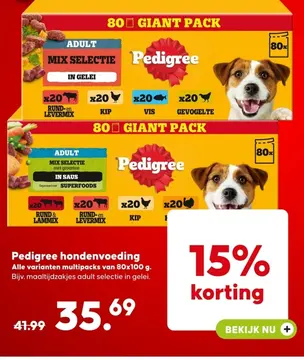 Aanbieding: Pedigree hondenvoeding