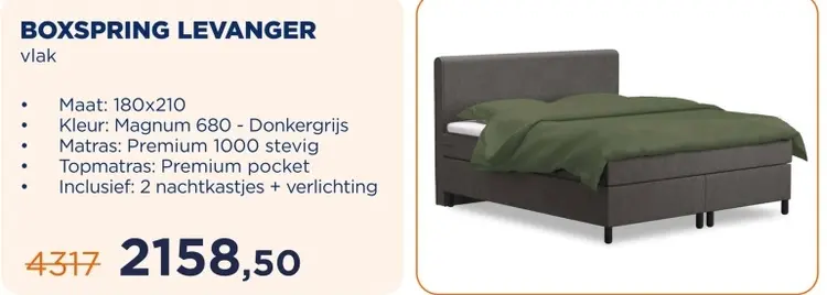 Aanbieding: Boxspring levanger