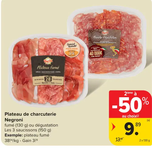 Offre: Plateau de charcuterie