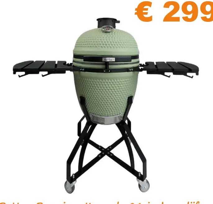 Aanbieding: Premium Kamado 21 inch olijf