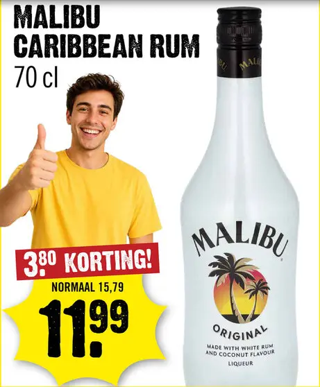 Aanbieding: Malibu Cocos Rum 70 cl