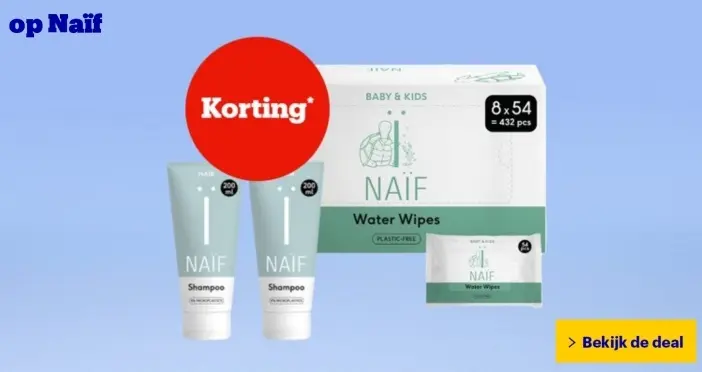 Aanbieding: Naïf Shampoo and Water Wipes