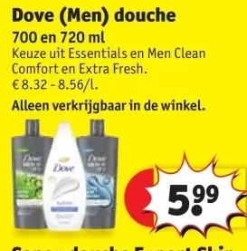 Promotie: Dove (Men) douche