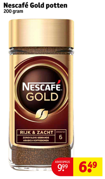 Aanbieding: Nescafé Gold potten