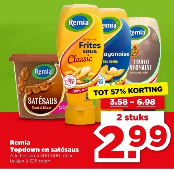 Aanbieding: Topdown en satésaus