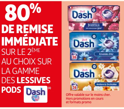 Offre: Lessives Pods