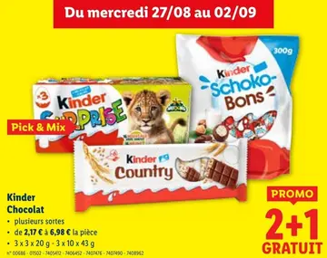 Offre: Chocolat