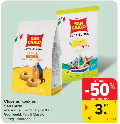Promotie: Chips en koekjes