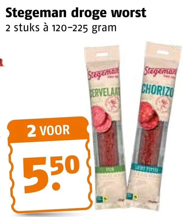 Aanbieding: Droge worst