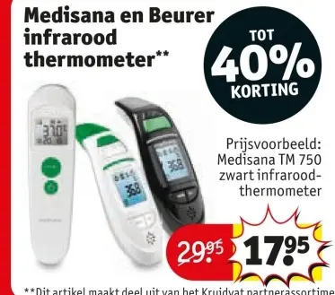 Aanbieding: Medisana en Beurer infrarood thermometer