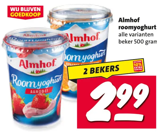Aanbieding: roomyoghurt