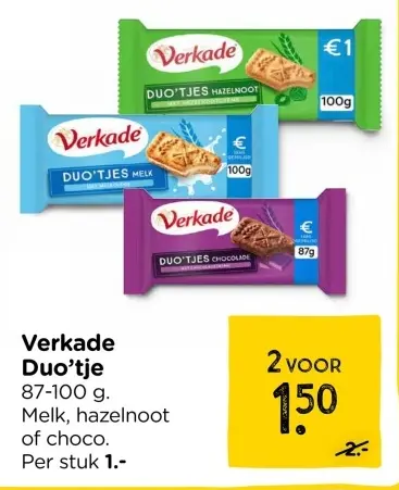 Aanbieding: Verkade Duo'tje
