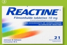 Aanbieding: Reactine Anti histamine 10mg 21 tabletten