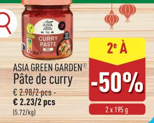 Offre: Pâte de curry