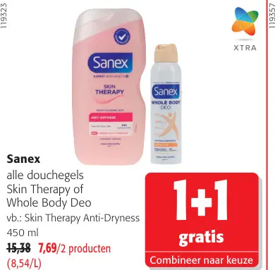 Promotie: Sanex Douchegels Of Whole Body Deo