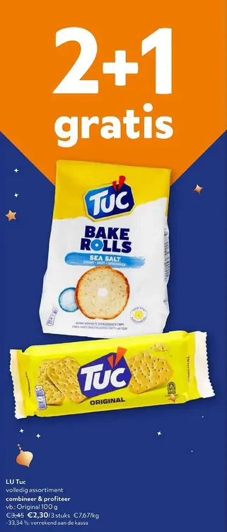 Promotie: Tuc Bake Rolls Sea Salt & Original