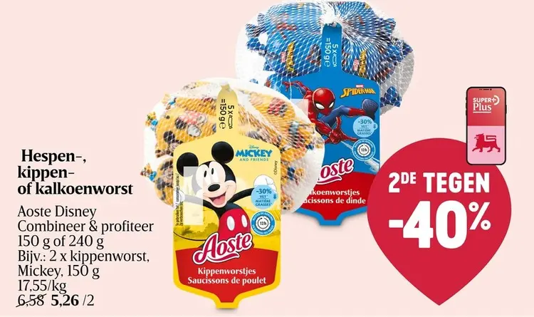 Promotie: Hespen-, kippen- of kalkoenworst