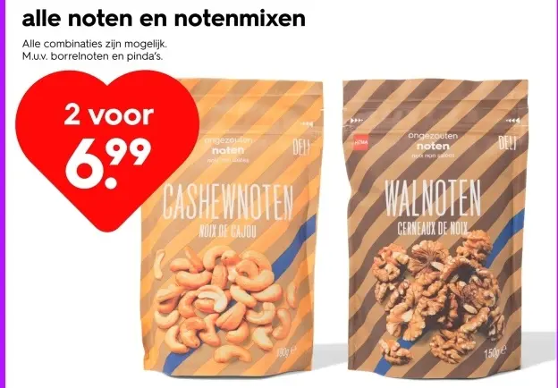 Aanbieding: Alle noten en notenmixen