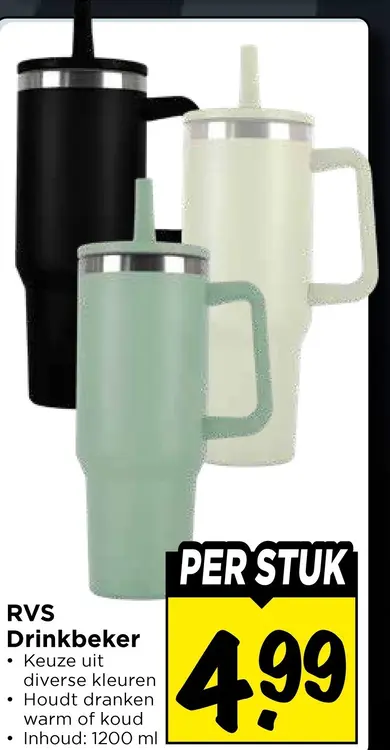 Aanbieding: RVS Drinkbeker