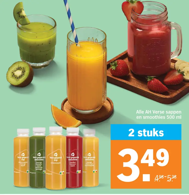 Aanbieding: AH Verse sappen en smoothies