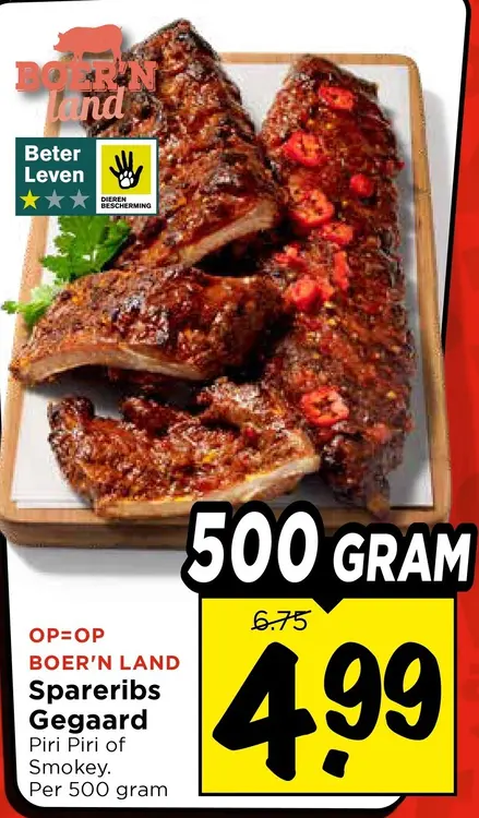 Aanbieding: Spareribs Gegaard
