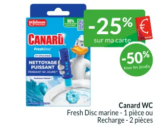 Offre: Canard WC Fresh Disc marine