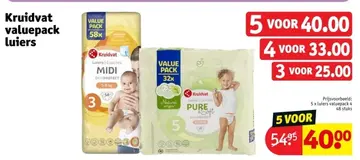 Aanbieding: Kruidvat valuepack luiers
