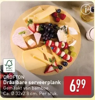 Aanbieding: Draaibare serveerplank