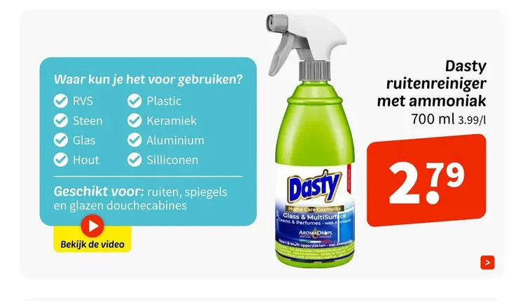 Aanbieding: Dasty ruitenreiniger
