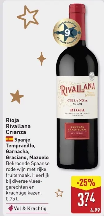 Aanbieding: Rioja Rivallana Crianza