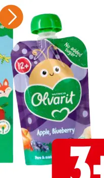 Promotie: Olvarit Apple, Blueberry