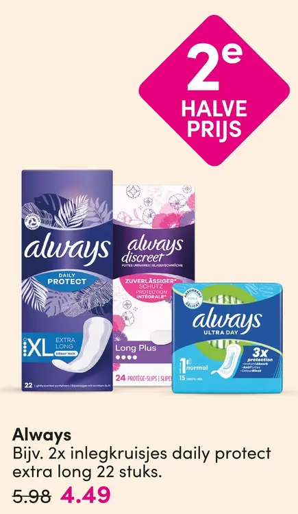Aanbieding: Always