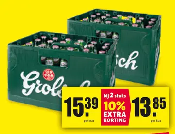 Aanbieding: Grolsch krat